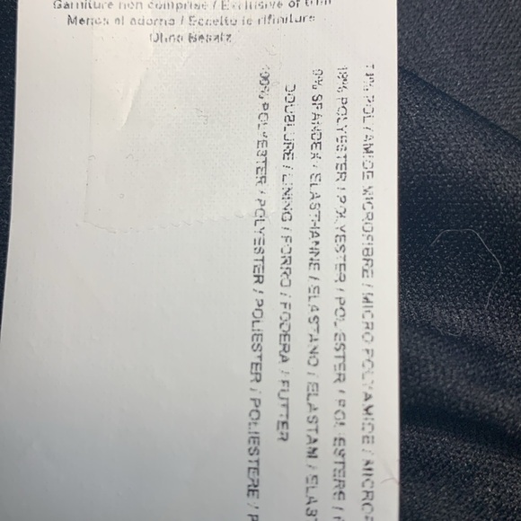 Joseph Ribkoff polyester/spandex top w interesting straps, shelf bra, stretch - Picture 14 of 14